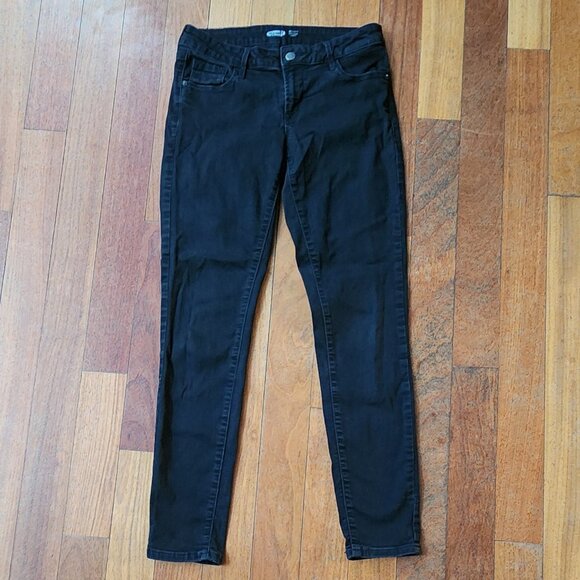 Old Navy Black Rock Star Super Skinny Jeans Size 6 - Picture 1 of 16